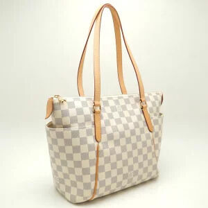 Louis Vuitton White Bag Totally Damier Azur Tote